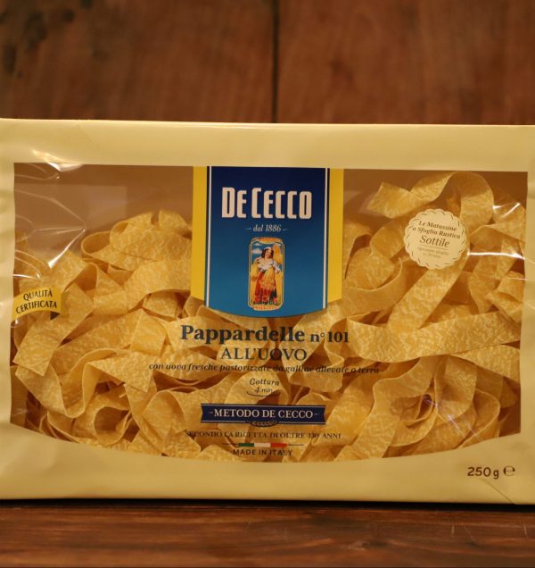 PASTA DE CECCO PAPPARDELLE AL HUEVO 250g